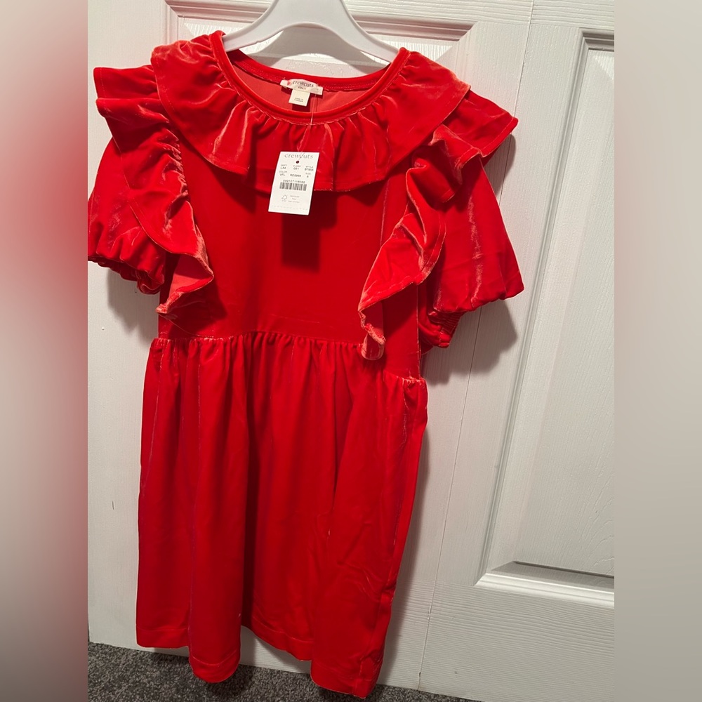 Crewcuts Red Velvet Dress